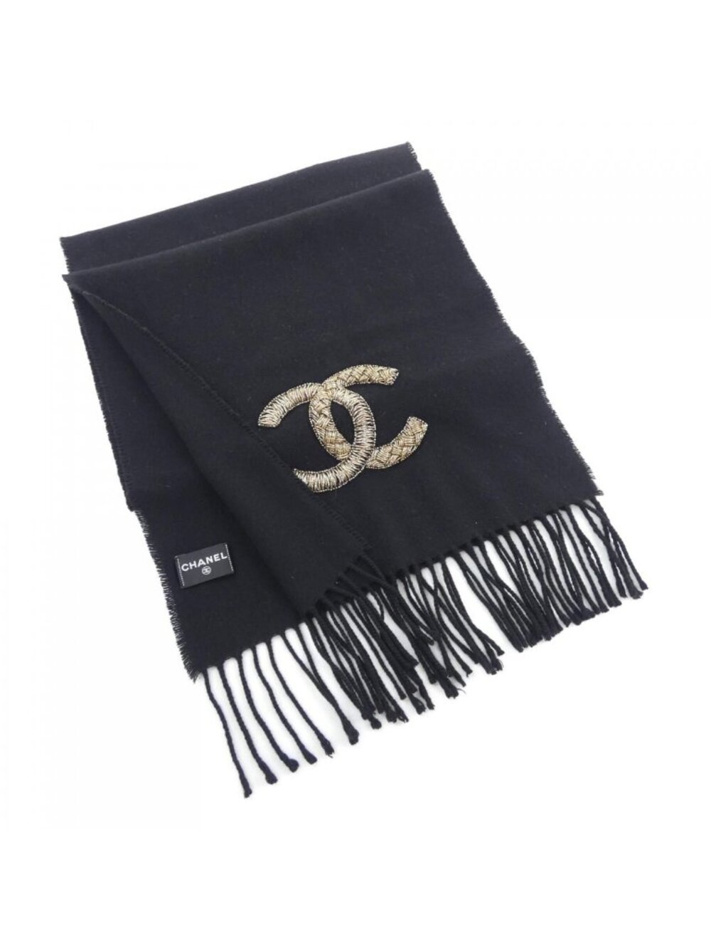 Chanel Scarf Black
